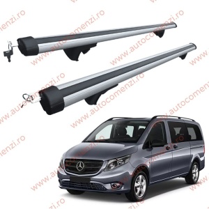 Set bare portbagaj MERCEDES Vito III (W447) 2014-prezent - Aluminiu / cu cheie antifurt - 150cm