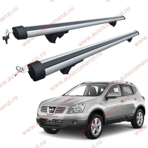Set bare portbagaj NISSAN Qashqai I (J10) 2006-2013 - Aluminiu / cu cheie antifurt - 120 cm