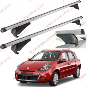 Set bare portbagaj RENAULT Clio III 2005-2014 Combi - Aluminiu / cu cheie antifurt