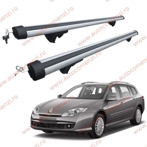 Set bare portbagaj RENAULT Laguna III 2008-2015 Combi - Aluminiu / cu cheie antifurt - 120 cm