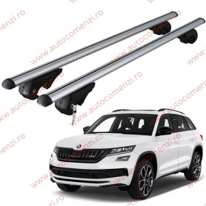 Set bare portbagaj SKODA Kodiaq I 2017-2023 - cu cheie antifurt / Aluminiu - 120 cm