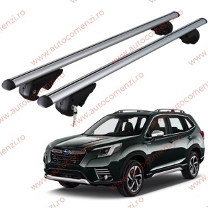 Set bare portbagaj SUBARU Forester V (SK) 2018-2025 - cu cheie antifurt / Aluminiu - 120 cm