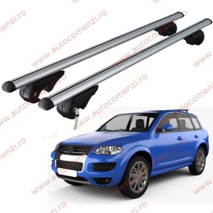 Set bare portbagaj VW Touareg I (7L) 2002-2010 - cu cheie antifurt / Aluminiu - 120 cm