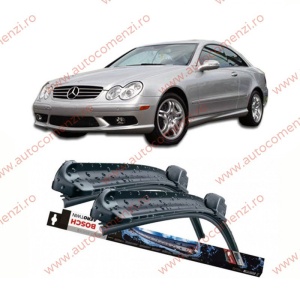 Set stergatoare parbriz MERCEDES CLK C209 2003-2010 (sofer + pasager) BOSCH