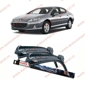 Set stergatoare parbriz PEUGEOT 407 2004-2012 (sofer + pasager) BOSCH