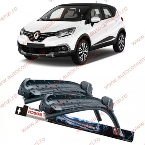 Set stergatoare parbriz RENAULT Captur I 2013-2016 Pre-Facelift (sofer + pasager) BOSCH