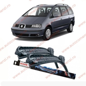 Set stergatoare parbriz SEAT Alhambra I 2000-2010 Facelift (sofer + pasager) BOSCH