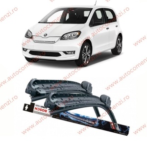 Set stergatoare parbriz SKODA Citigo 2011-2020 (sofer + pasager) BOSCH