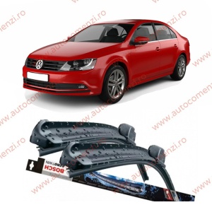 Set stergatoare parbriz VW Jetta VI 2010-2018 (sofer + pasager) BOSCH