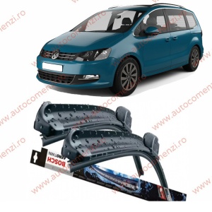 Set stergatoare parbriz VW Sharan II 2010-2022 (sofer + pasager) BOSCH