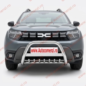 Bullbar inox dedicat DACIA Duster II 2018-2023 - protectie premium