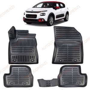 Covoare auto tavita CITROEN C3 III (SX/SY) 2016-2024 (5 bucati)