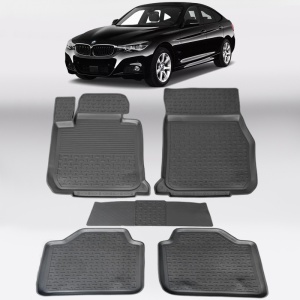 Covoare BMW Seria 3 F34 GT 2011-2018 - tip tavita - 100% cauciuc - SEINTEX