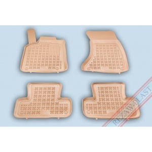 Covoare cauciuc AUDI Q5 I 2008-2017 - tip tavita - bej - REZAW PLAST