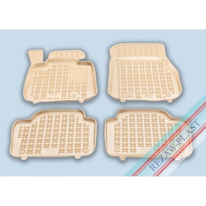 Covoare cauciuc BMW Seria 4 F32 / F36 2013-2020 - tip tavita - bej - REZAW PLAST