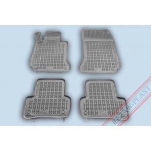 Covoare cauciuc MERCEDES Clasa C W204 2008-2015 - tip tavita - gri - REZAW PLAST