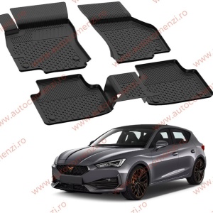 Covoare cauciuc tavita CUPRA Leon 2023-prezent Facelift (cutie automata)(Ultra SHL)