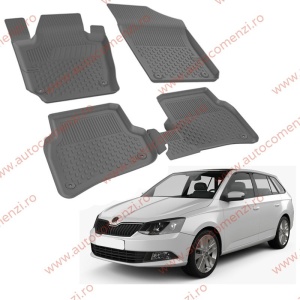 Covoare cauciuc tavita SKODA Fabia II 2007-2014 (Ultra SHL)