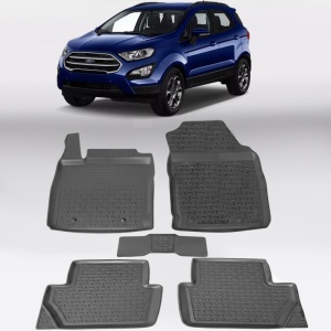 Covoare FORD Ecosport II (B515) 2012-2023 - tip tavita - 100% cauciuc - SEINTEX