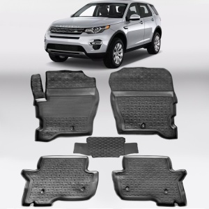 Covoare LAND ROVER Discovery III (L462) 2017-prezent - tip tavita - 100% cauciuc - SEINTEX