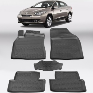 Covoare RENAULT Fluence 2009-2015 - tip tavita - 100% cauciuc - SEINTEX