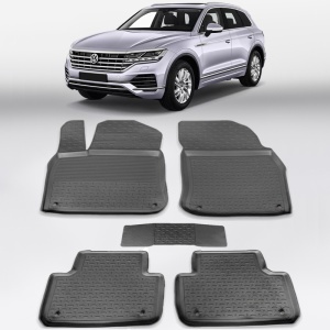 Covoare VW Touareg III (CR) 2018-prezent - tip tavita - 100% cauciuc - SEINTEX