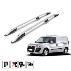 Set 2 bare portbagaj longitudinale FIAT DOBLO Max II 2010-2022 - varianta lunga - ALUMINIU