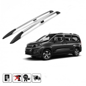 Set 2 bare portbagaj longitudinale PEUGEOT Rifter 2018-prezent - varianta scurta - ALUMINIU