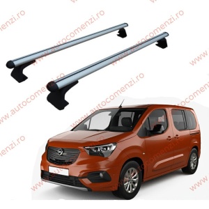 Set 2 bare portbagaj OPEL Combo E 2018-prezent - ALUMINIU - fixare pe caroserie