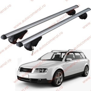 Set bare portbagaj AUDI A4 B6 2000-2006 Combi - cu cheie antifurt / Aluminiu - 120 cm