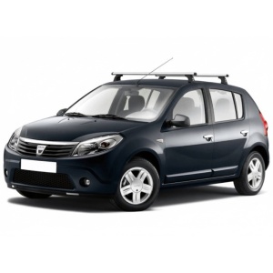 Set bare portbagaj DACIA Sandero I 2008-2012 (puncte fixe) - Aluminiu