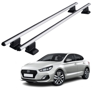 Set bare portbagaj HYUNDAI i30 III 2017-2024 Fastback - cu cheie antifurt / Aluminiu