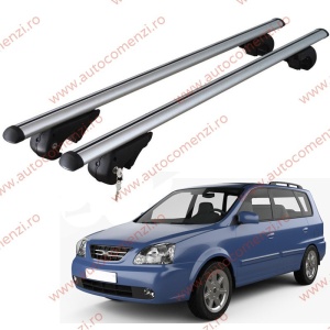 Set bare portbagaj KIA Carens I 1999-2006 - cu cheie antifurt / Aluminiu - 120 cm