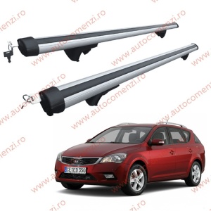 Set bare portbagaj KIA Cee'd I 2006-2012 Combi - Aluminiu / cu cheie antifurt - 120 cm