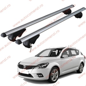 Set bare portbagaj KIA Cee'd I 2006-2012 Combi - cu cheie antifurt / Aluminiu - 120 cm