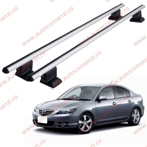 Set bare portbagaj MAZDA 3 I (BK) 2003-2008 Sedan / Hatchback - cu cheie antifurt / Aluminiu