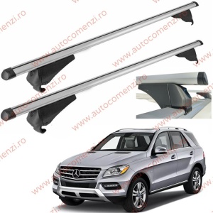Set bare portbagaj MERCEDES ML W166 2011-2019 - Aluminiu / cu cheie antifurt