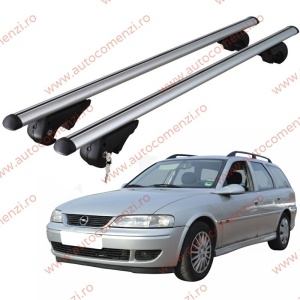 Set bare portbagaj OPEL Vectra B 1995-2002 Combi - cu cheie antifurt / Aluminiu - 120 cm