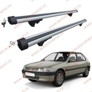 Set bare portbagaj PEUGEOT 306 1993-2002 Combi - Aluminiu /cu cheie antifurt - 120 cm