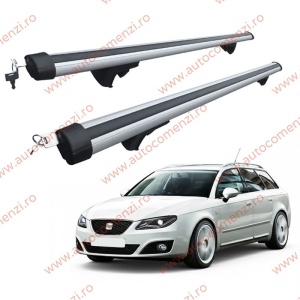 Set bare portbagaj SEAT Exeo 2008-2013 Combi - Aluminiu / cu cheie antifurt - 120 cm
