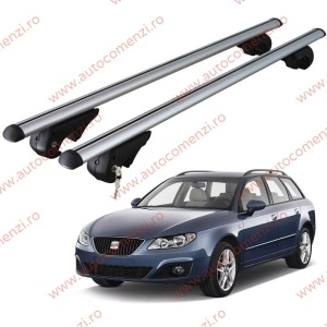 Set bare portbagaj SEAT Exeo 2008-2013 Combi - cu cheie antifurt / Aluminiu - 120 cm