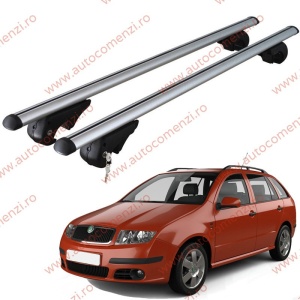 Set bare portbagaj SKODA Fabia I 1999-2007 Combi - cu cheie antifurt / Aluminiu - 120 cm