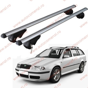 Set bare portbagaj SKODA Octavia I 1996-2010 Combi - cu cheie antifurt / Aluminiu - 120 cm
