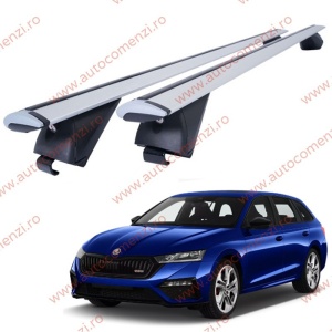 Set bare portbagaj SKODA Octavia IV 2019-prezent Combi - Wingbar - Aluminiu / cu cheie antifurt