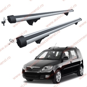 Set bare portbagaj SKODA Roomster 2006-2015 - Aluminiu / cu cheie antifurt - 120 cm