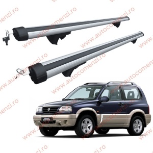 Set bare portbagaj SUZUKI Grand Vitara 1999-2005 - Aluminiu / cu cheie antifurt - 120 cm
