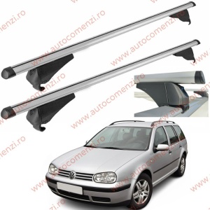 Set bare portbagaj VW Golf IV 1997-2004 Combi - ALUMINIU / cu cheie antifurt