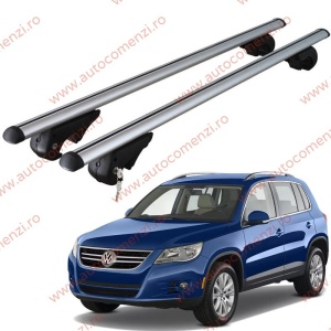 Set bare portbagaj VW Tiguan I 2007-2016 - cu cheie antifurt / Aluminiu - 120 cm