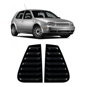 Set ornamente protectie geam VW Golf IV 1997-2004 Hatchback/Scurt - ABS Premium