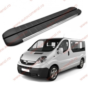 Set praguri OPEL Vivaro A 2001-2014 - varianta scurta (praguri + kit montaj)